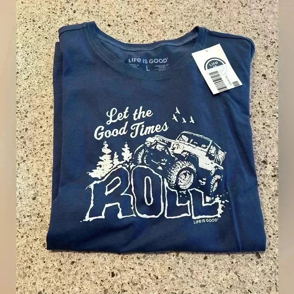 Life Is Good Jeep Off Road Tee Size L NWT